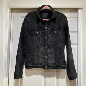 American Eagle Next Level Flex Black Denim Jacket Size Small